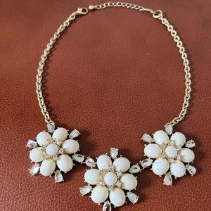 Loft, , Floral Enamel Necklace, 9"